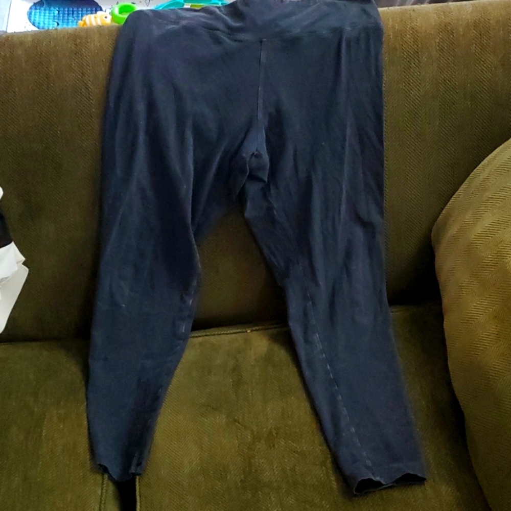 Stressed express large navy leggings